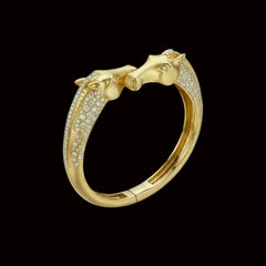House of RAVN, Equus Duo Bracelet, Classic Gold & Diamond, Equine Collection