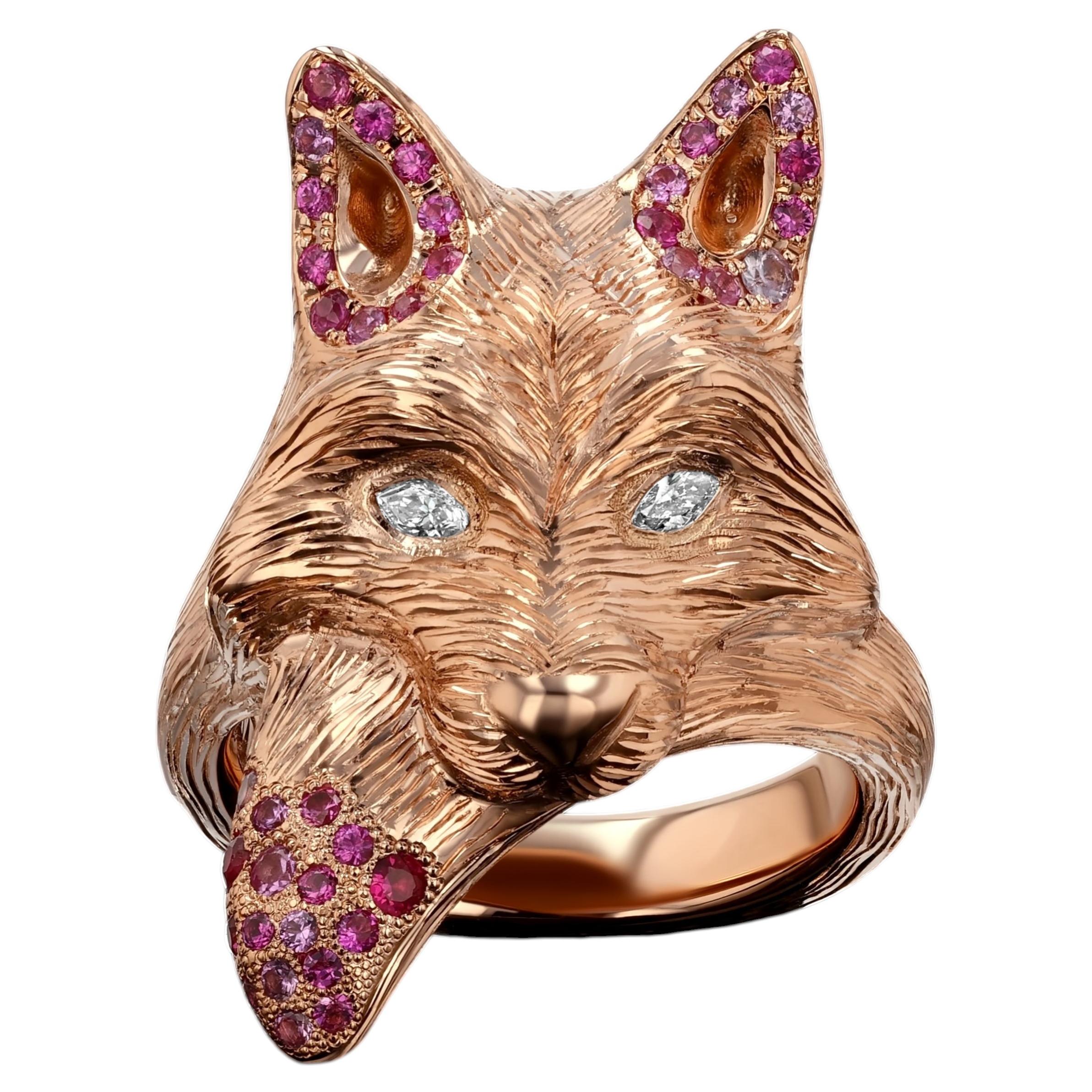 House of RAVN, Liberty Fox Ring, Wildheart Collection