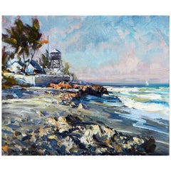 'House of Refuge' Stuart, Florida Original Impressionist Oil by Robert C. Gruppe