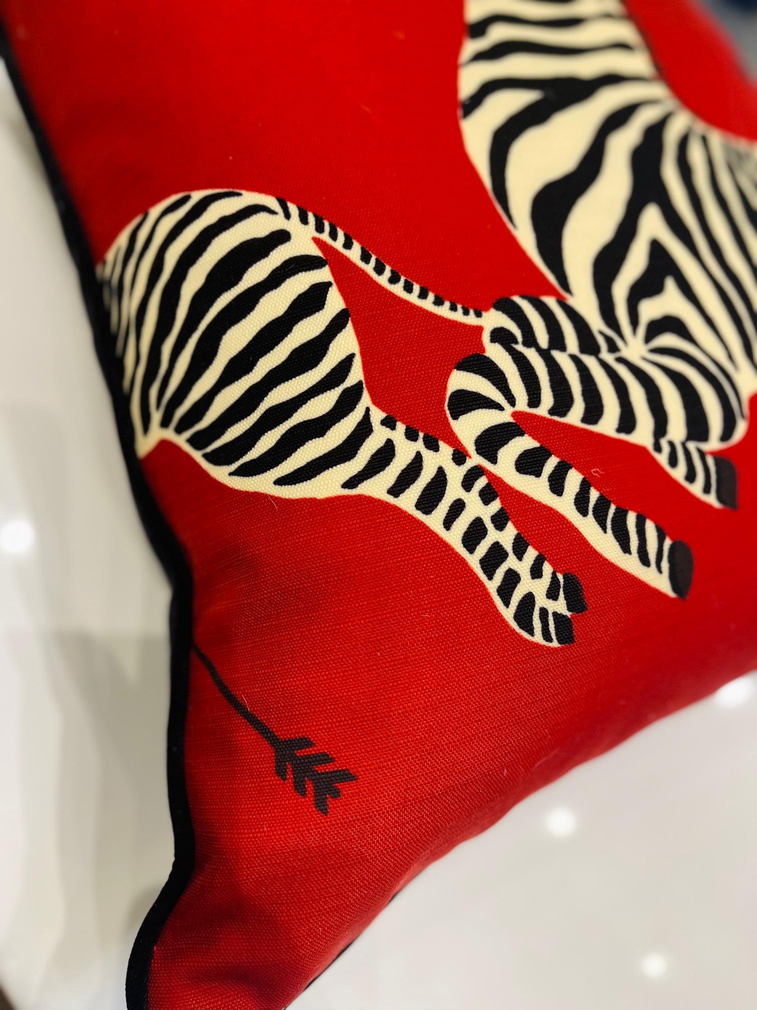 House of Scalamandre Zebras Throw Pillow In New Condition For Sale In Saint Louis, US