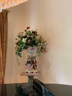 House of Schierholz Plaue Porcelain Flower Box with Figures, before 1989