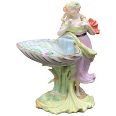 House of Schierholz Plaue Porcelain Woman Art Nouveau, before 1989