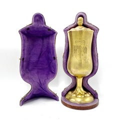 House of Schwarzenberg Gilded Copper Chalice - Bohemia / Austria–Hungary, 19th