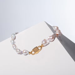 House of Sol Baroque Pearl Necklace with 24K Gold Filled HoS Lock