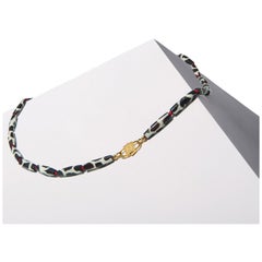 House of Sol Bone Necklace with Baby HoS Lock