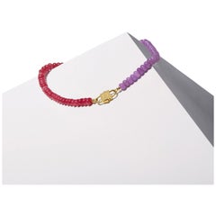 House of Sol Jade Necklace with Baby HoS Lock