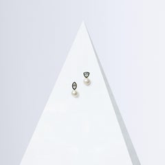 House of Sol White Topaz Pearl Earring