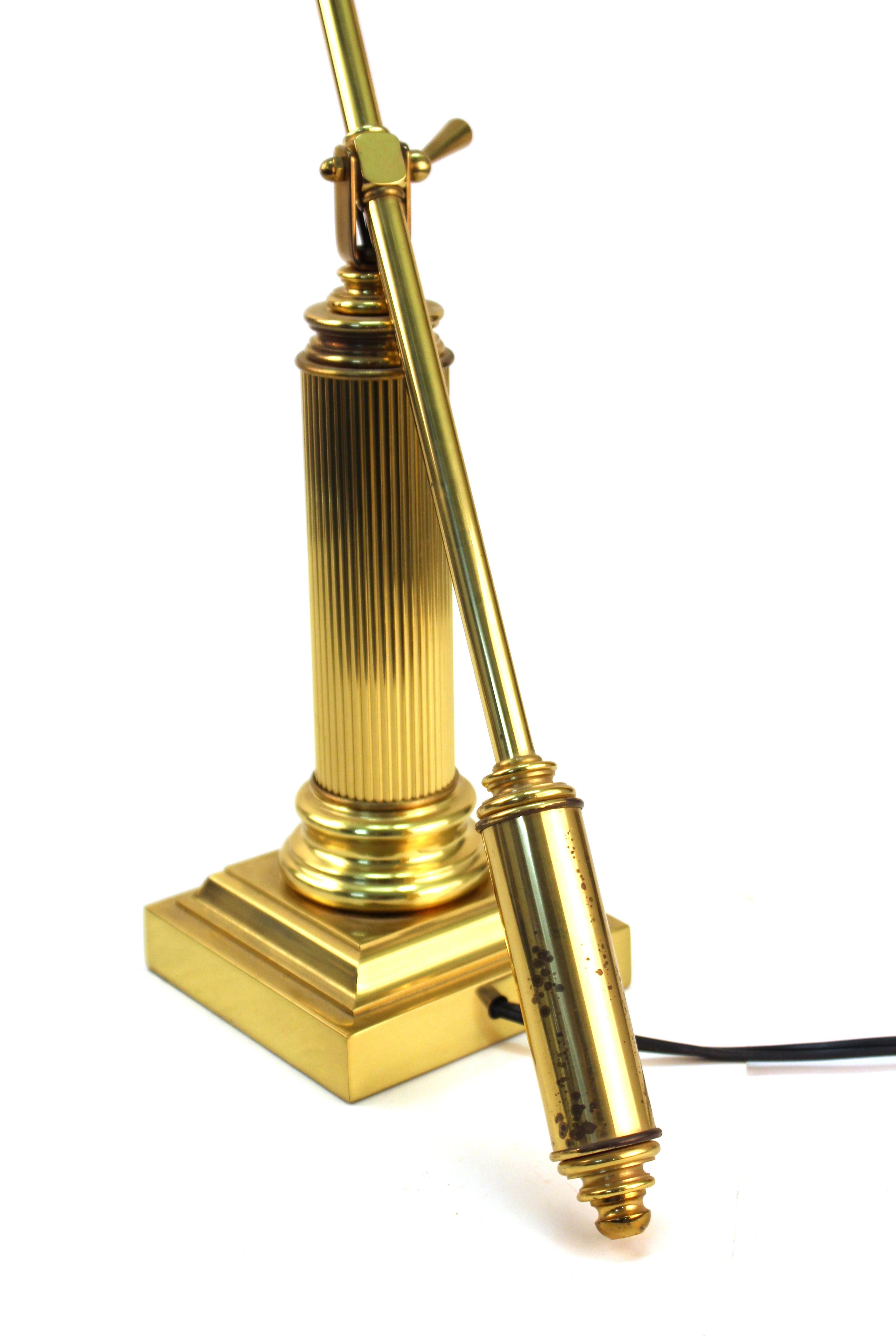 Mid-Century Modern House of Troy Modern Brass Balance Arm Desk Lamp
