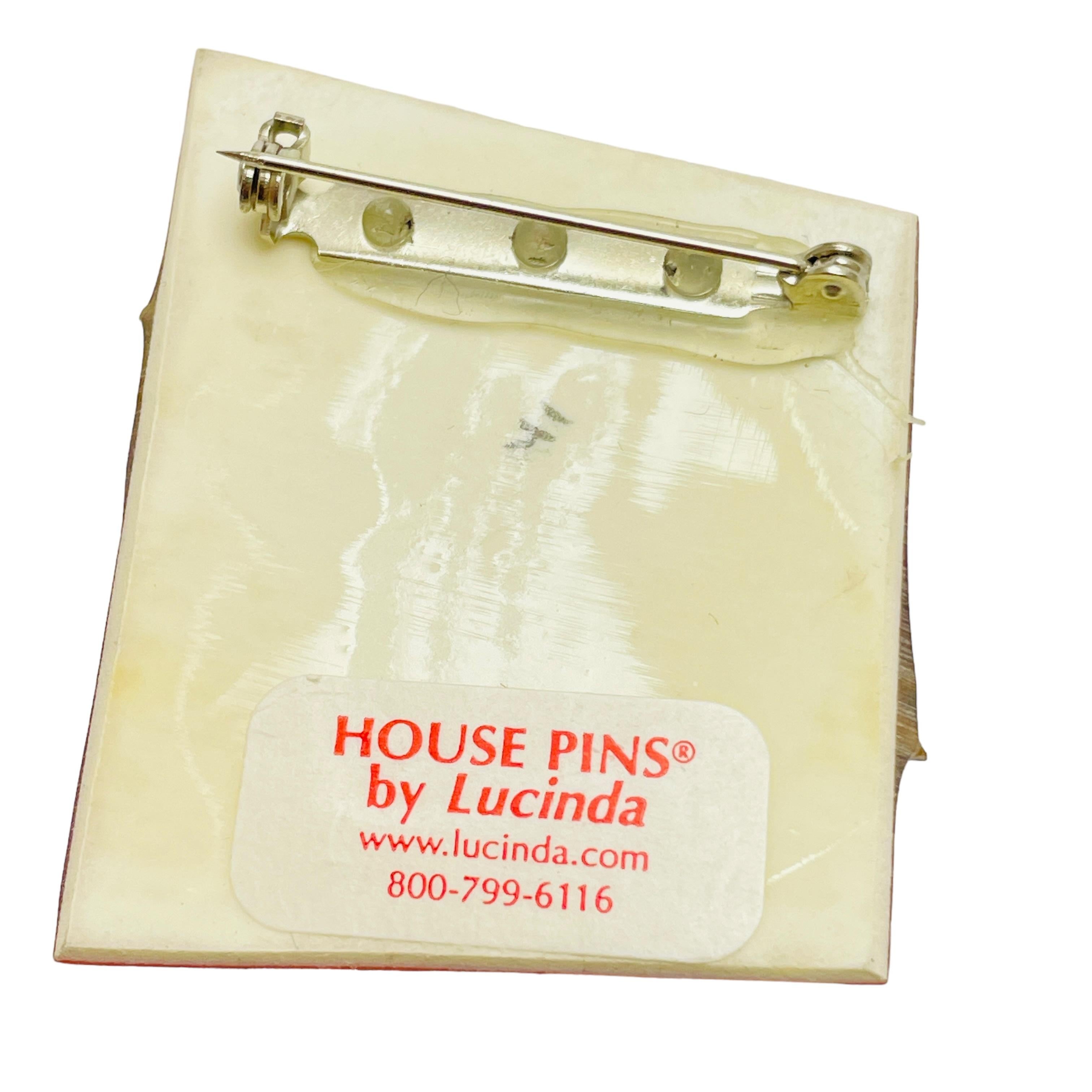 Broche unique vintage House Pins by LUCINDA Bon état - En vente à Palos Hills, IL