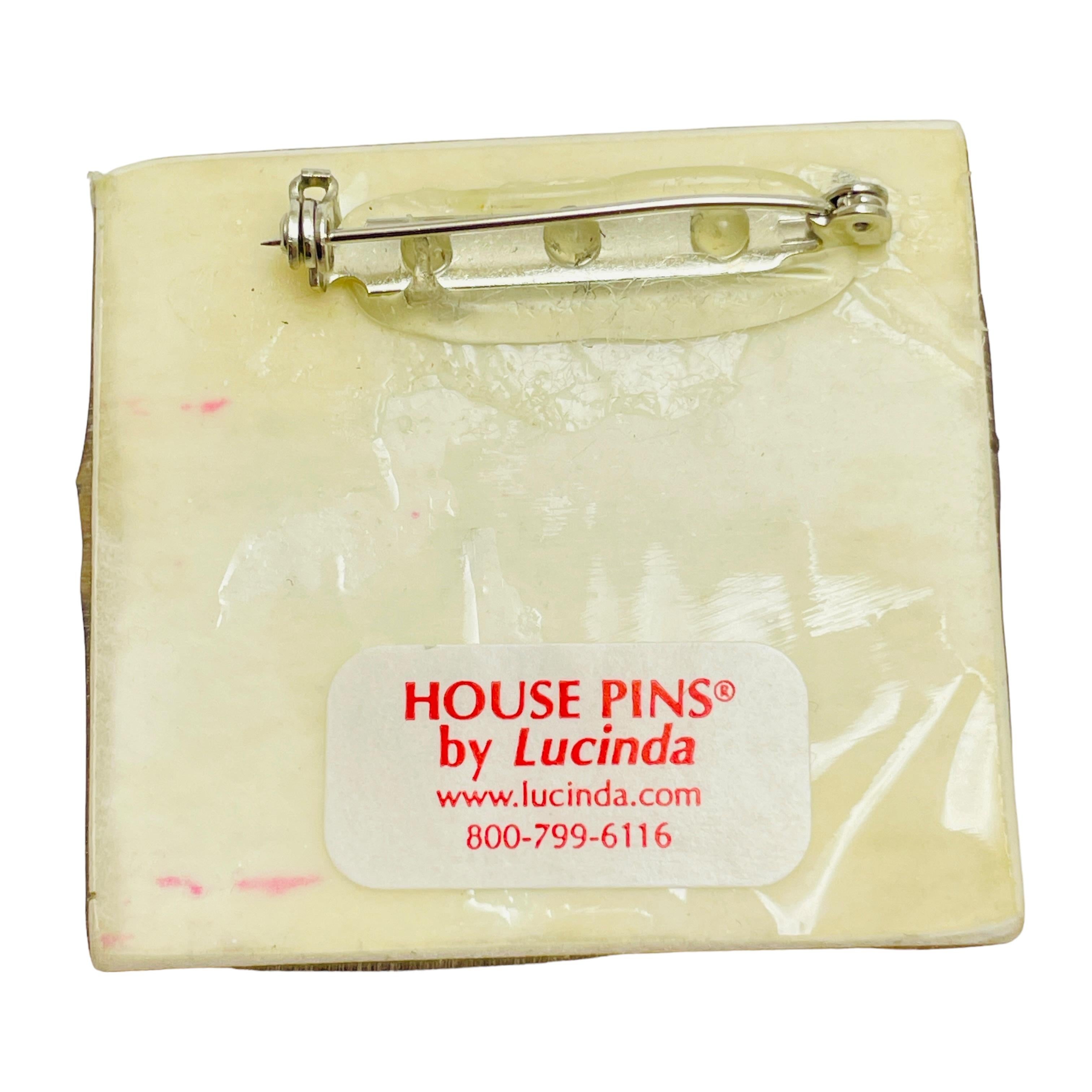Broche unique vintage House Pins by LUCINDA Bon état - En vente à Palos Hills, IL