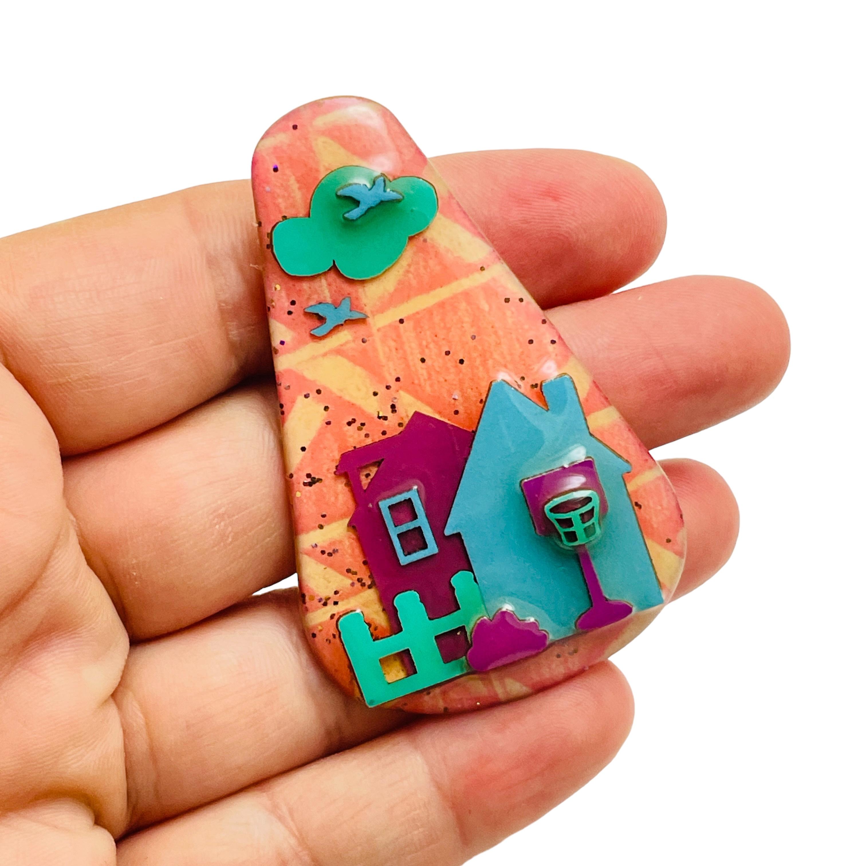 Women's House Pins by LUCINDA vintage unique brooch For Sale