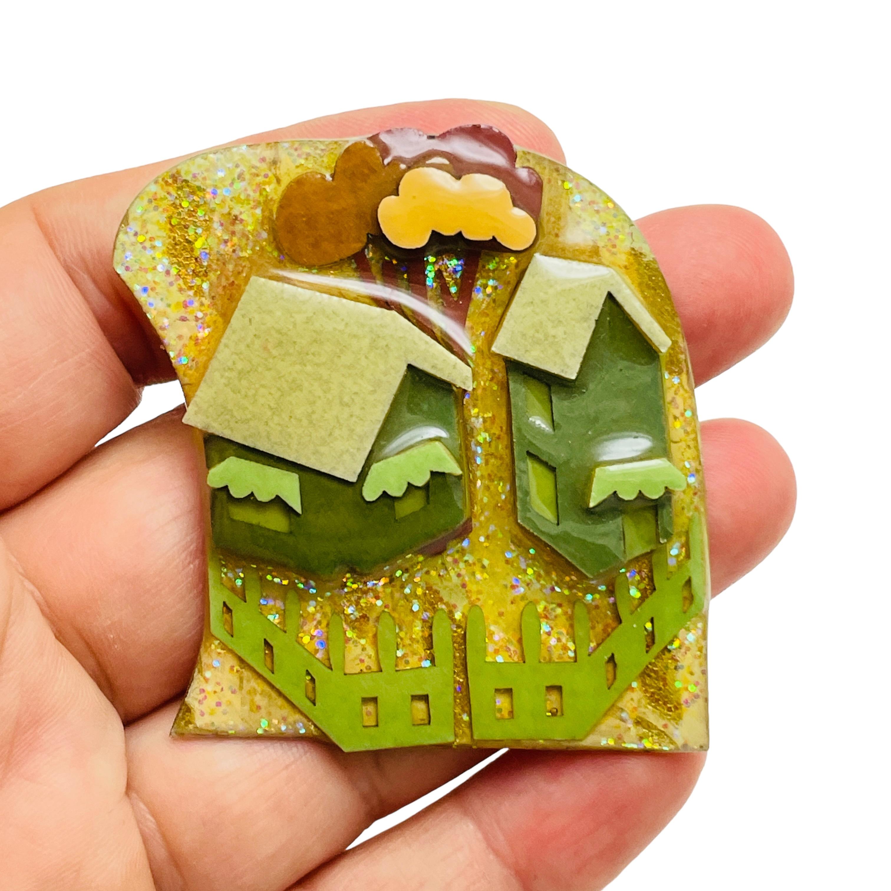 Women's House Pins by LUCINDA vintage unique brooch For Sale