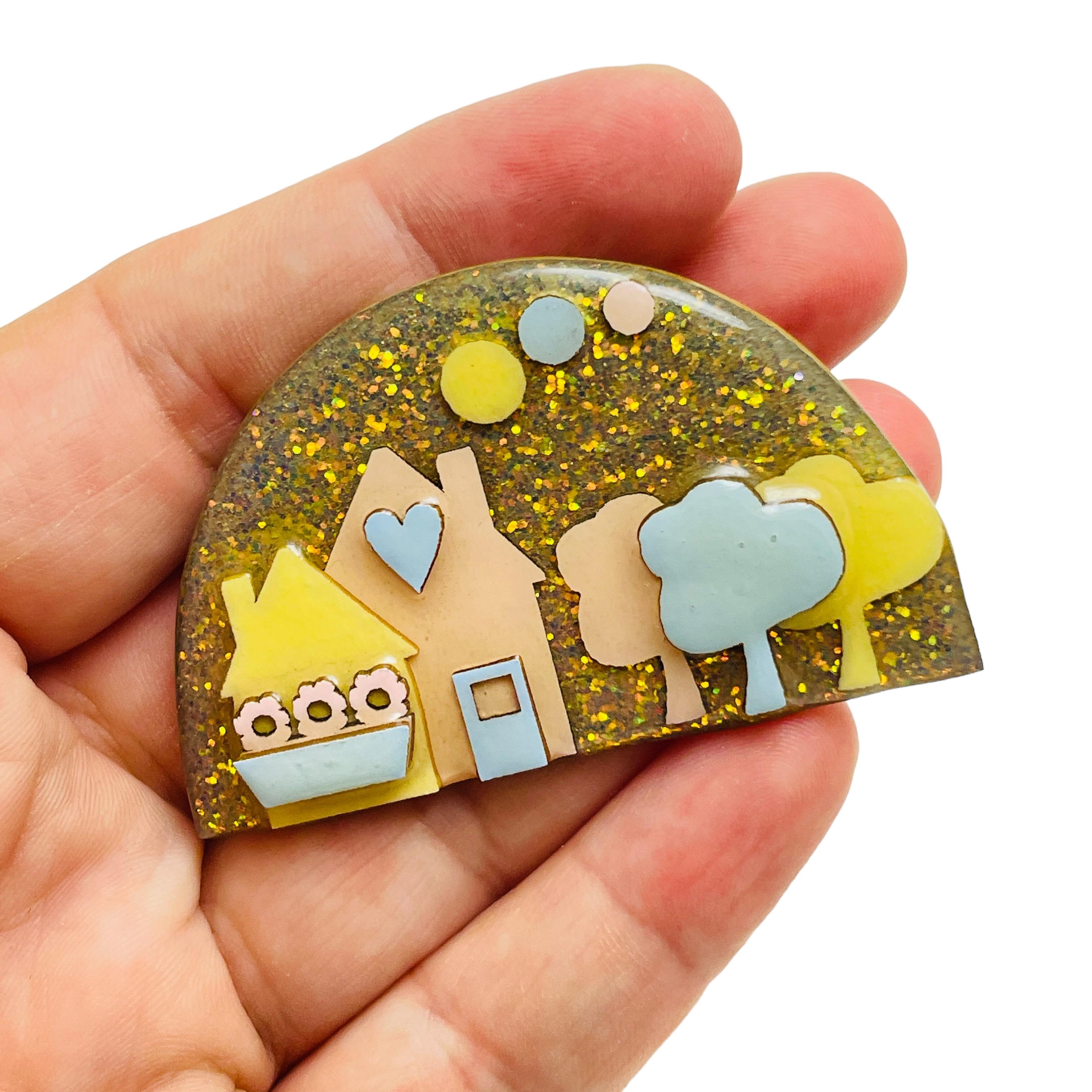 Women's House Pins by LUCINDA vintage unique brooch For Sale