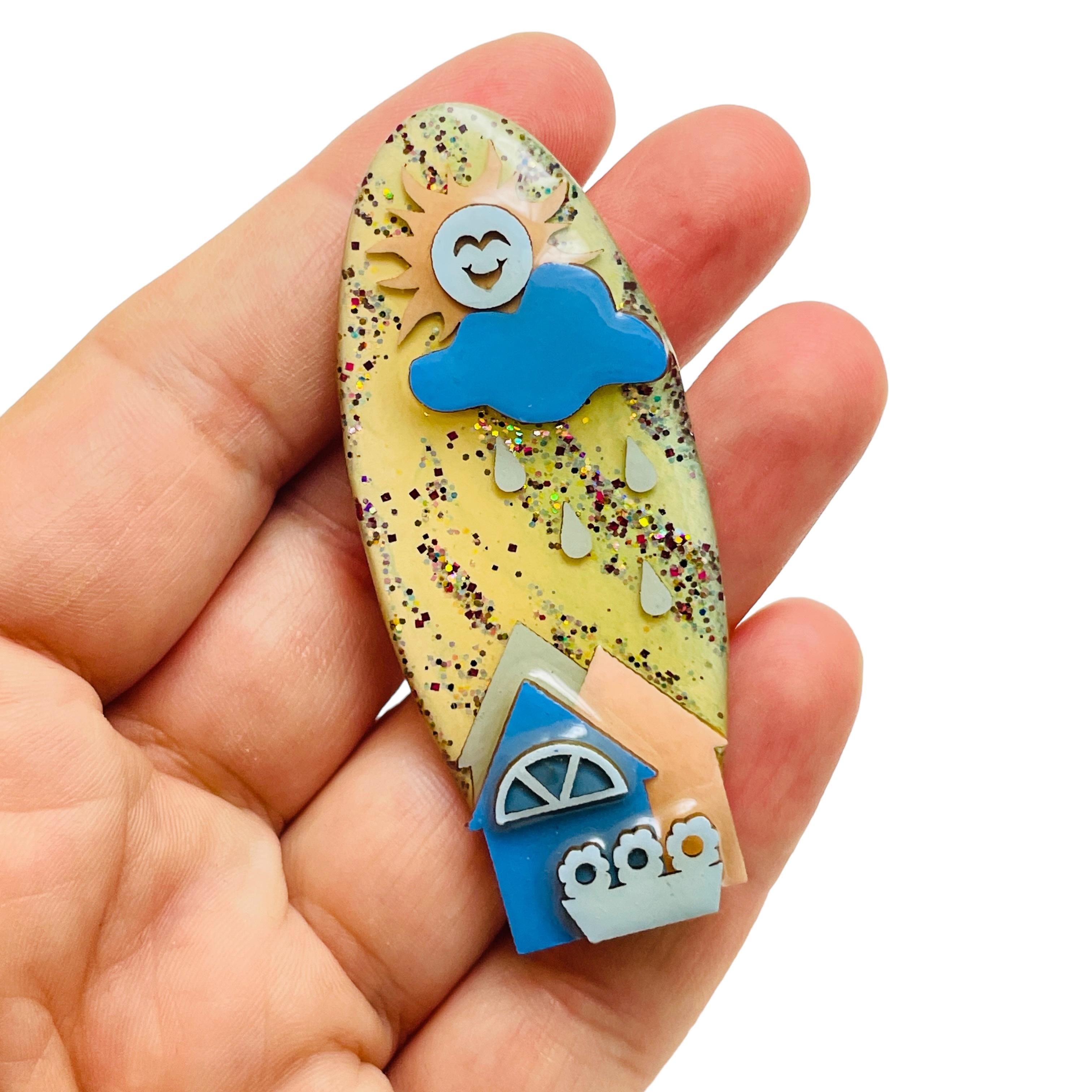 Women's House Pins by LUCINDA vintage unique brooch For Sale