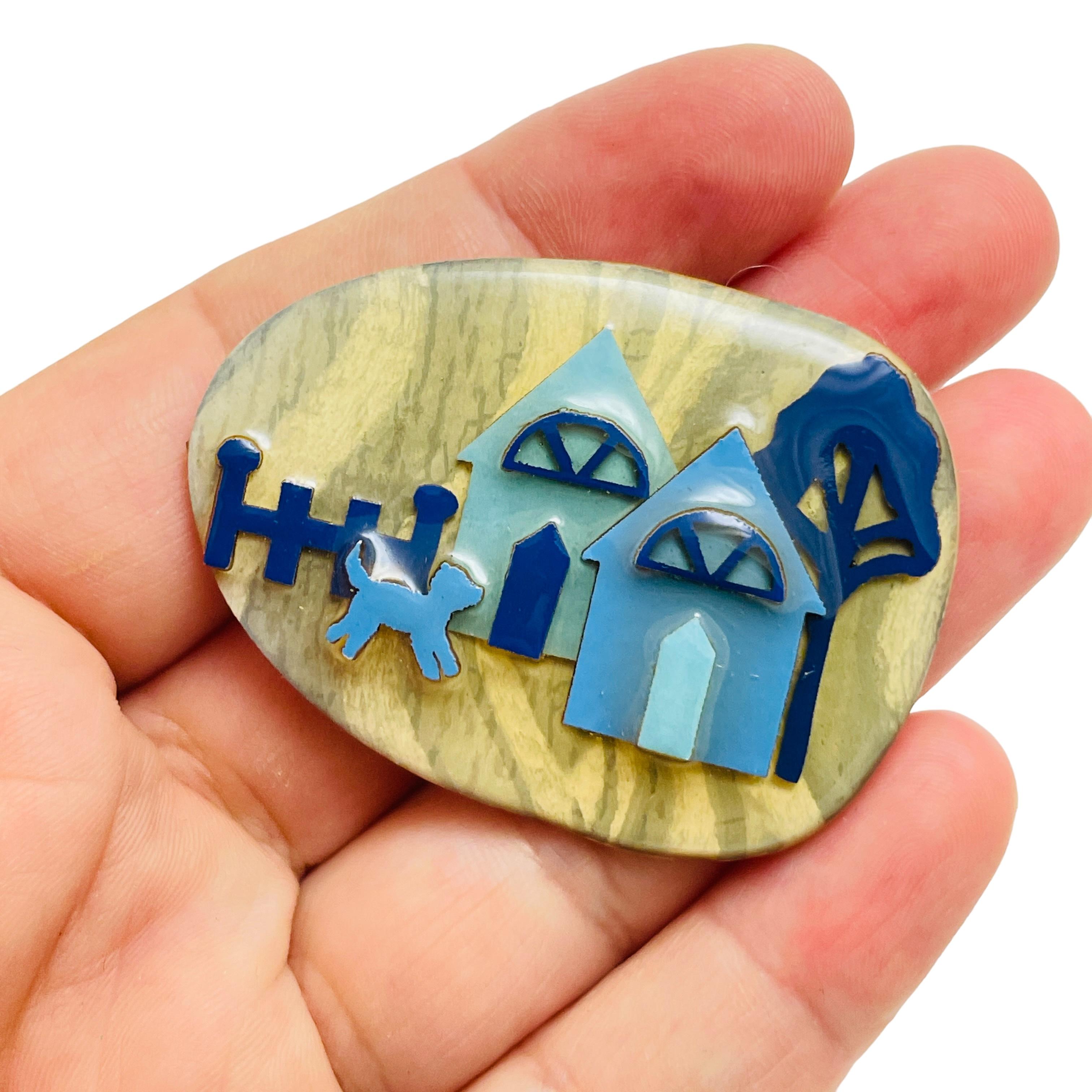 Women's House Pins by LUCINDA vintage unique brooch For Sale