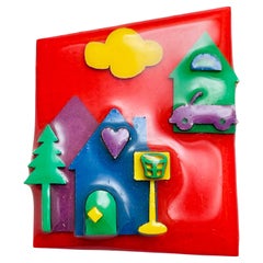 House Pins von LUCINDA, einzigartige Vintage-Brosche