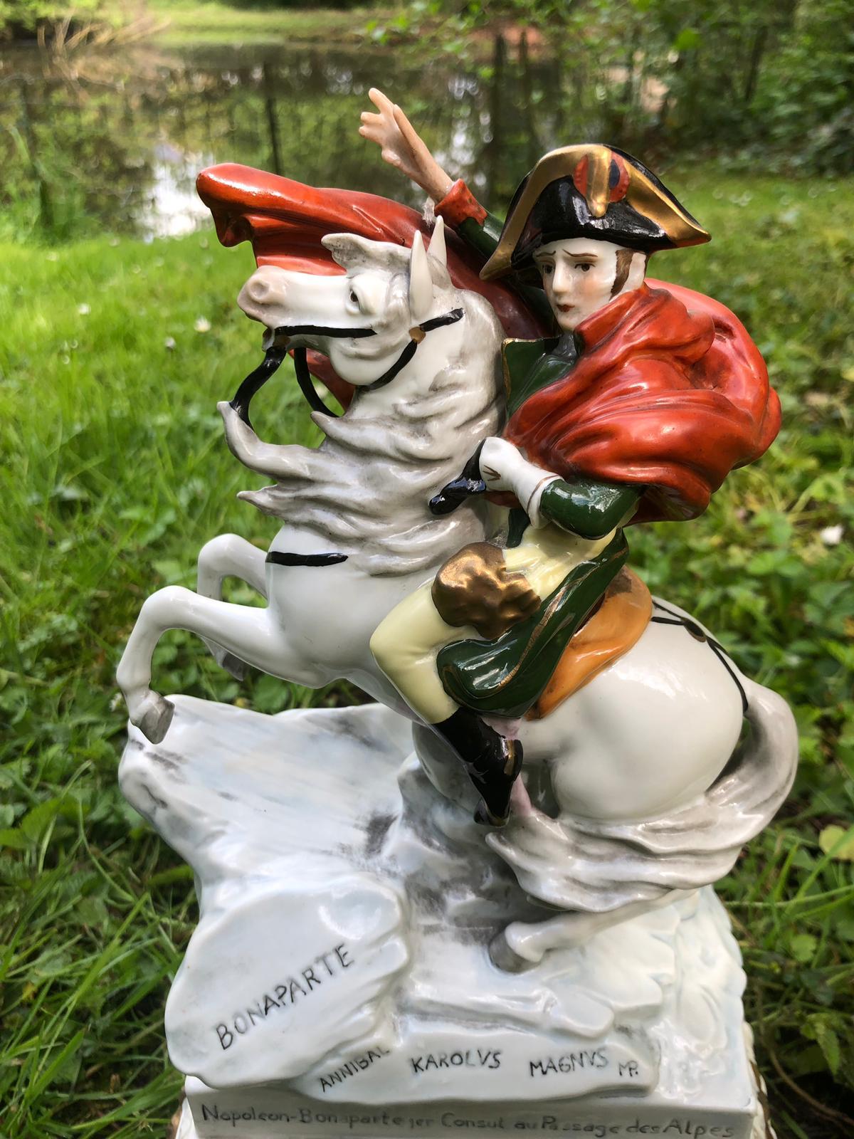 House Scheibe Alsbach Porcelain Figure, Napoleon Bonaparte on Horse, 1989 For Sale 3