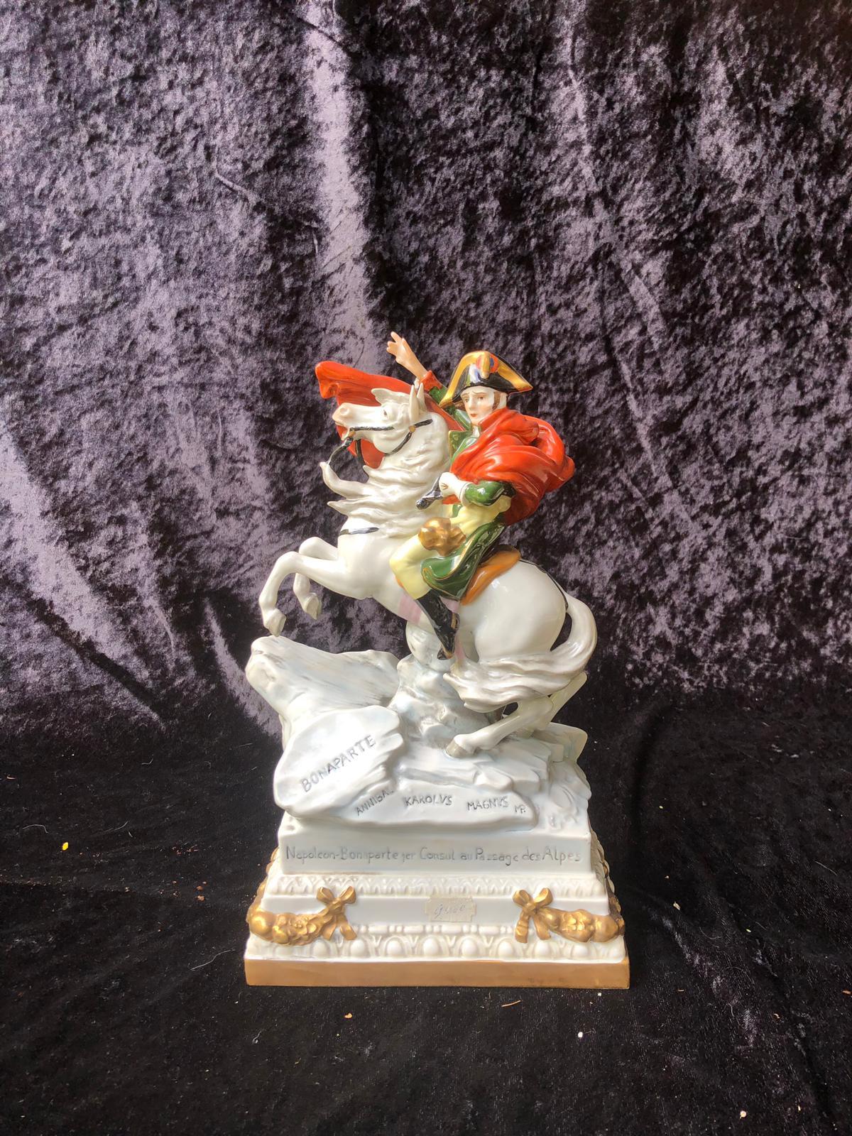 House Scheibe Alsbach Porcelain Figure, Napoleon Bonaparte on Horse, 1989 For Sale 5