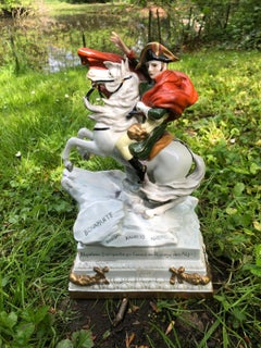 House Scheibe Alsbach Porcelain Figure, Napoleon Bonaparte on Horse, 1989