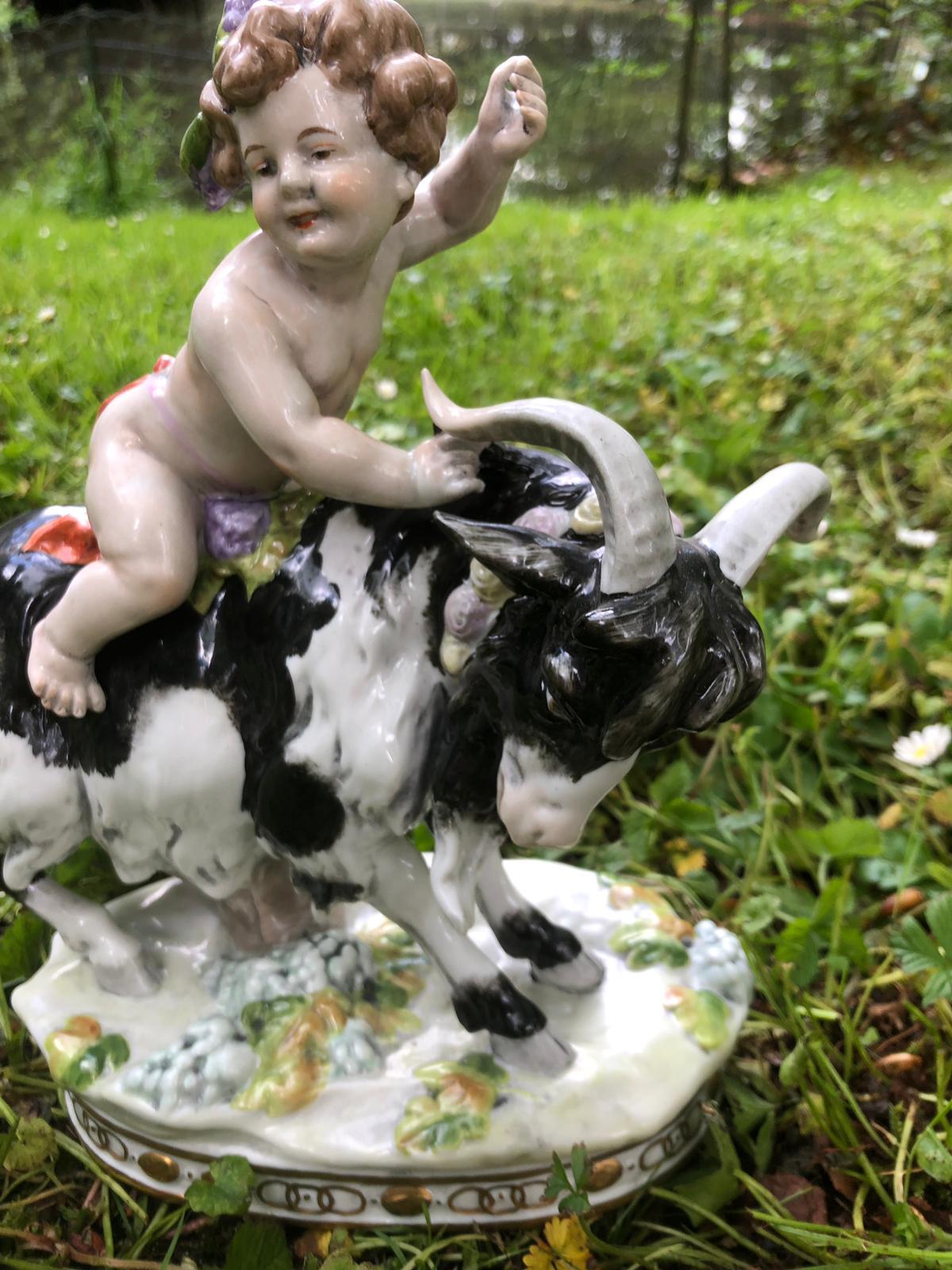 House Scheibe Alsbach Porcelain Figures, 'Buck with Child', before 1989 For Sale 5