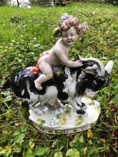 House Scheibe Alsbach Porcelain Figures, 'Buck with Child', before 1989