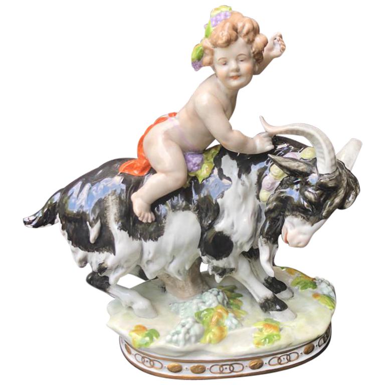 House Scheibe Alsbach Porcelain Figures, 'Buck with Child', before 1989 For Sale