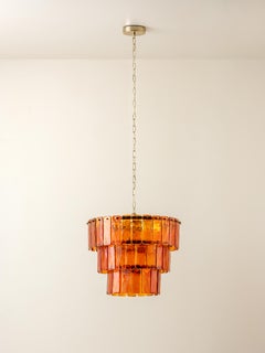 Houseof Amber glass 3 tiered chandelier