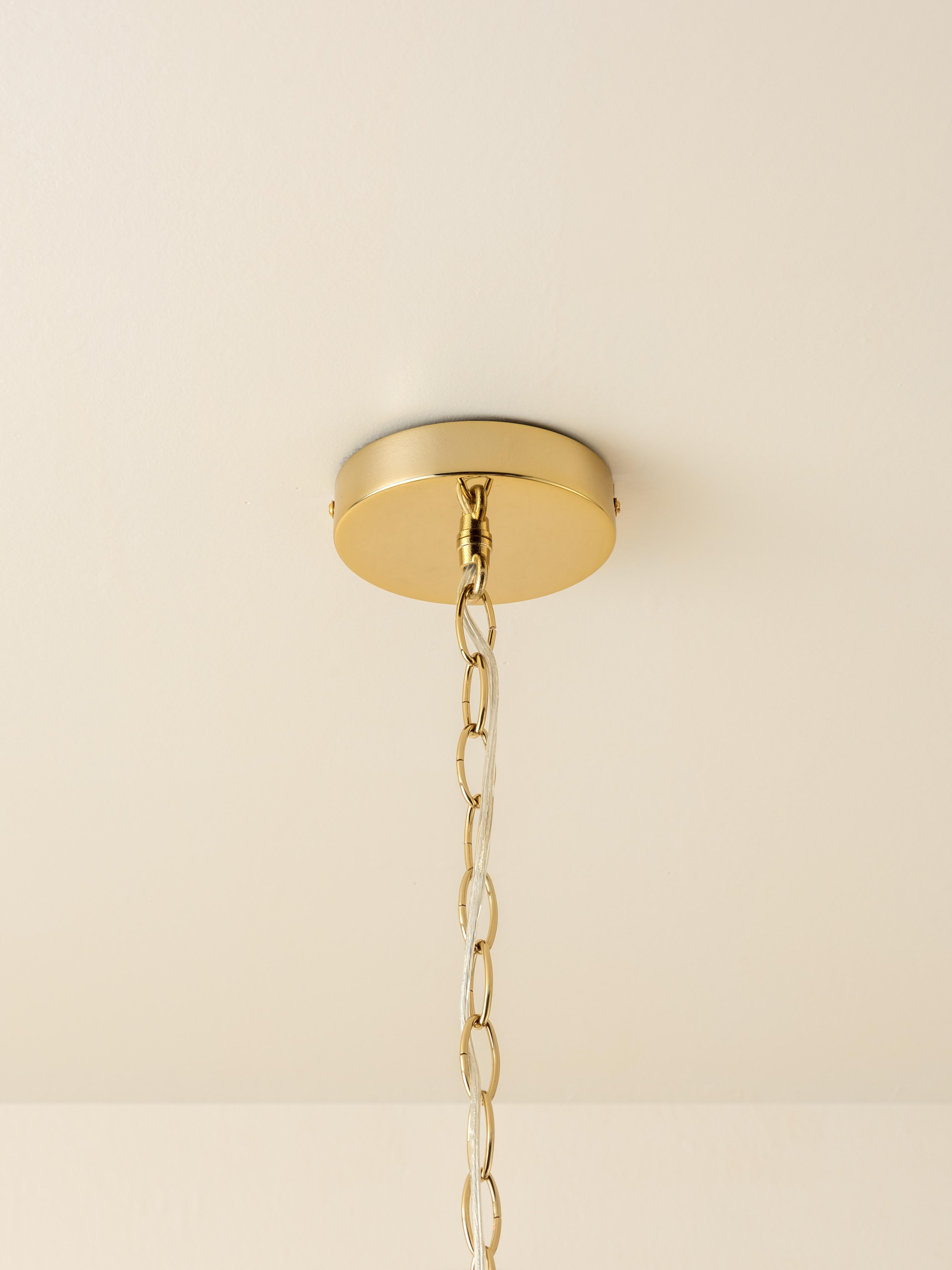 Chinese Houseof Amber glass 3 tiered chandelier For Sale