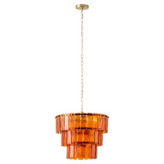 Houseof Amber glass 3 tiered chandelier