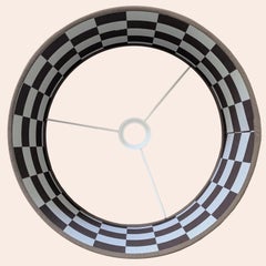 de la maison. Abat-jour tambour à carreaux Brown