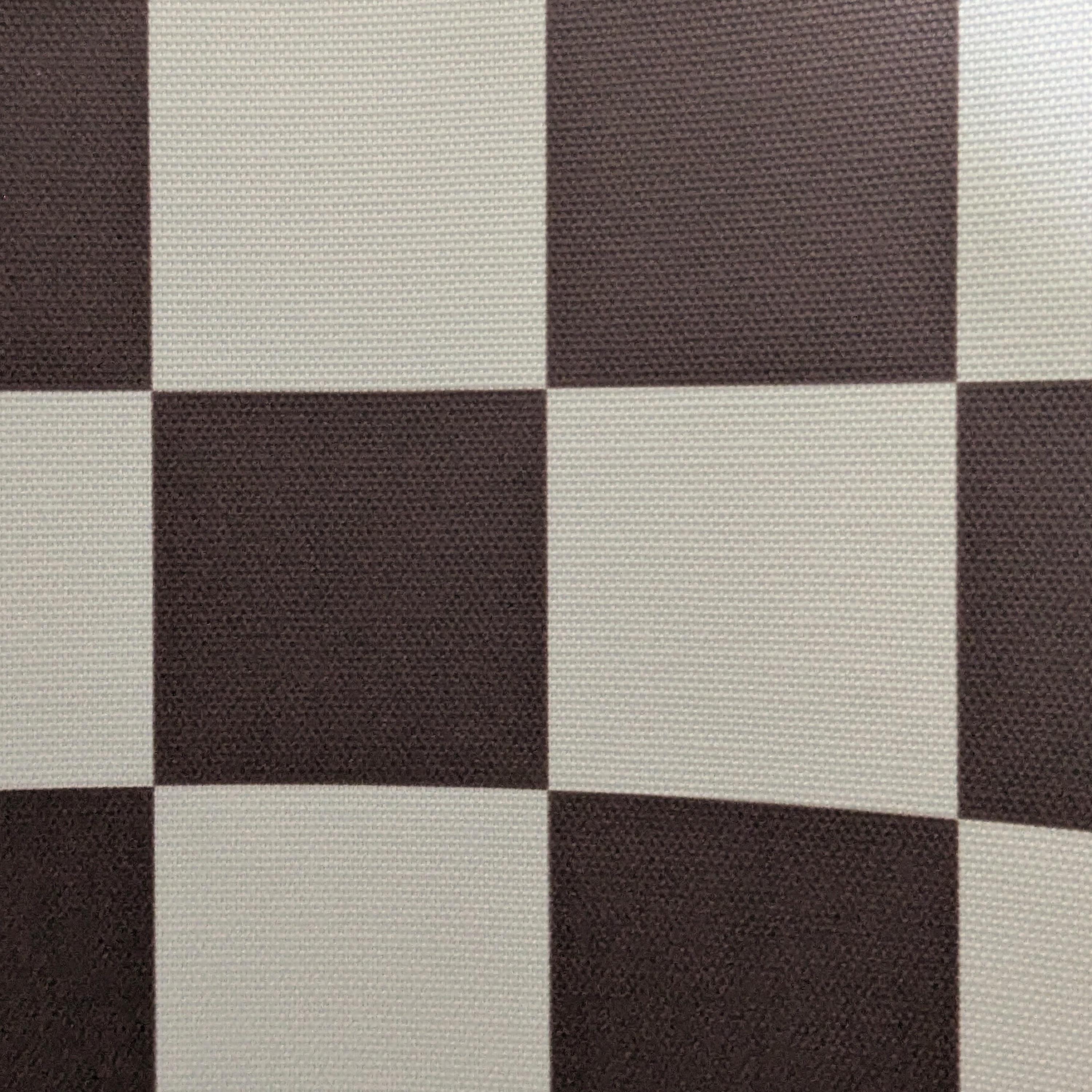 houseof. Bark brown checkered drum shade In New Condition For Sale In Bradford on Avon, GB