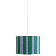 Houseof Blue & green stripe printed shade