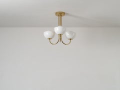 Houseof Brass 3 light dome ceiling light