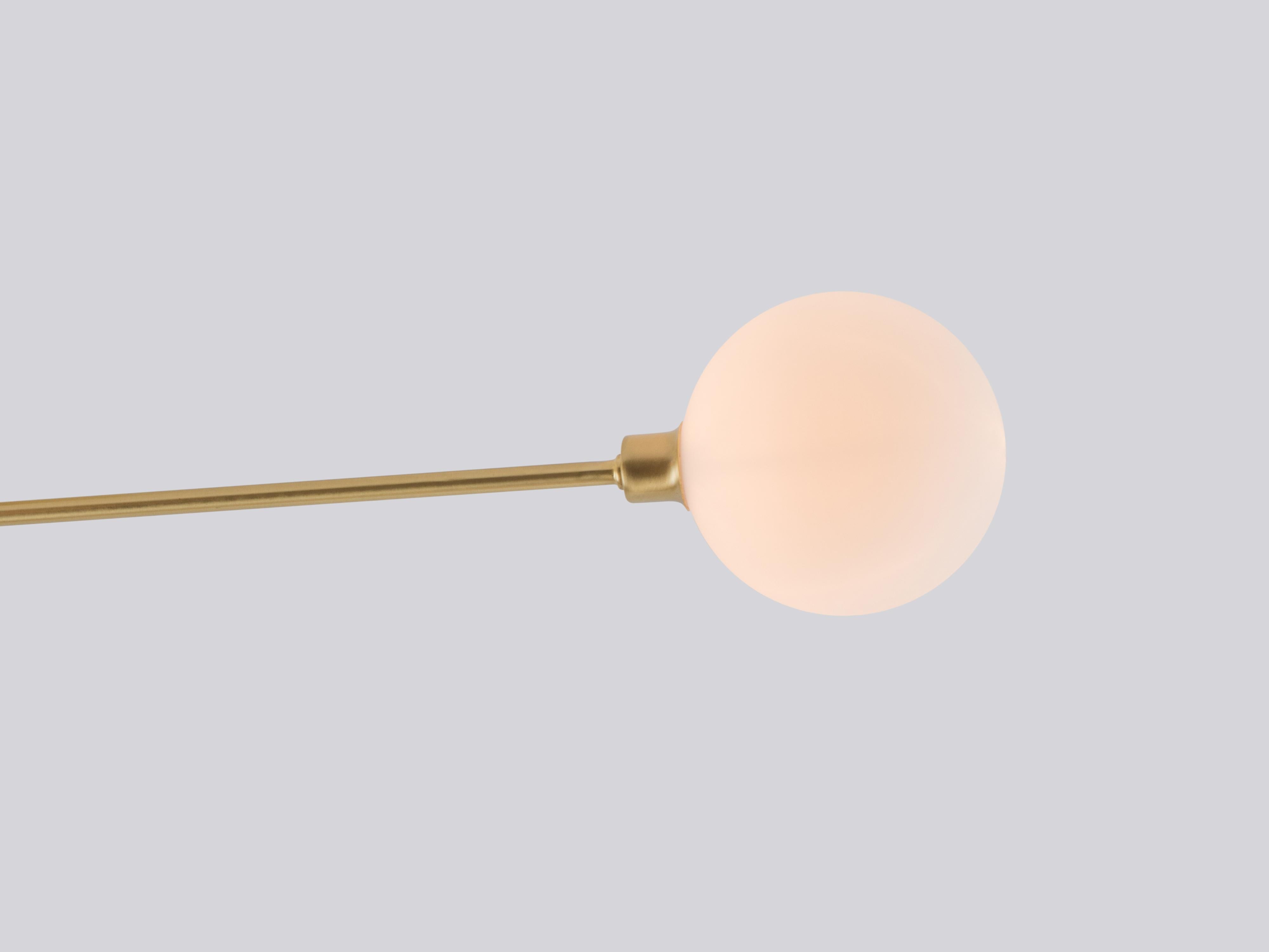 Glass Houseof Brass 3 light flush ceiling light For Sale