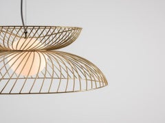 House of Brass Cage Ceiling Light with Metal