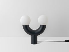 Houseof Brass Charcoal Grey Tube Table Lamp