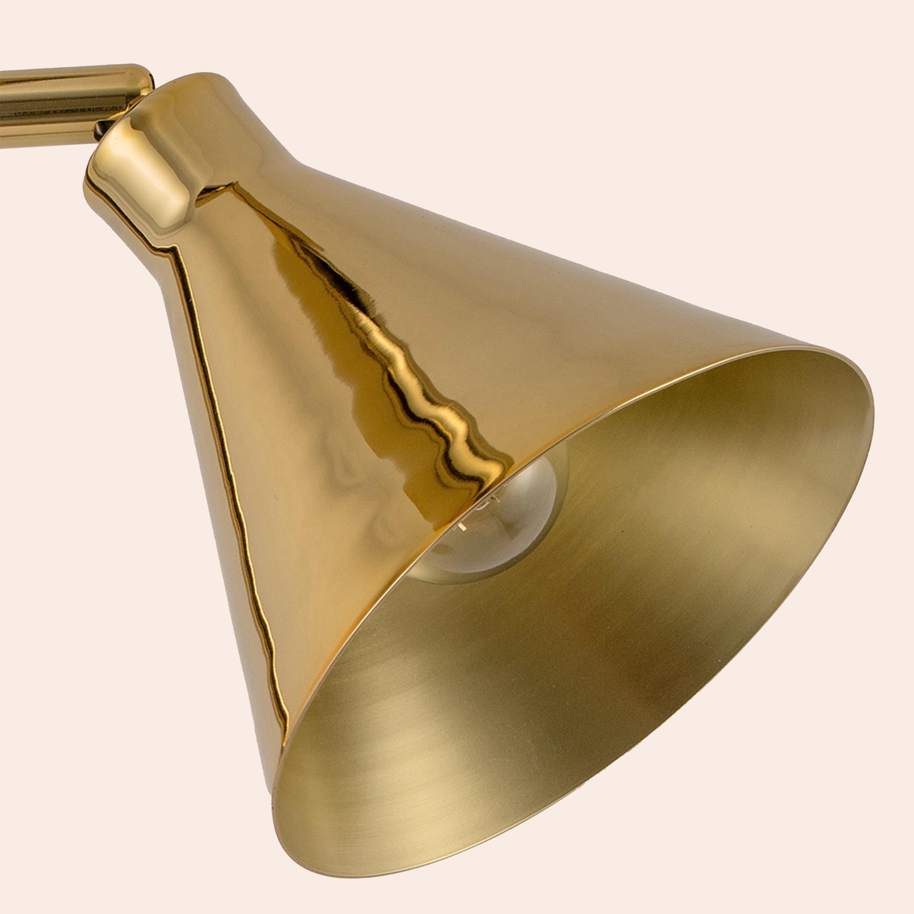 Houseof. Brass Cone Floor Lamp In New Condition For Sale In Bradford on Avon, GB