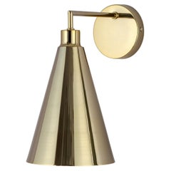 Houseof Brass Cone Shade Wall Light with Metal and Brass
