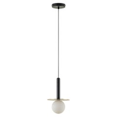 Houseof Brass Disk Plate Metal Pendant Ceiling Light with Glass Shade