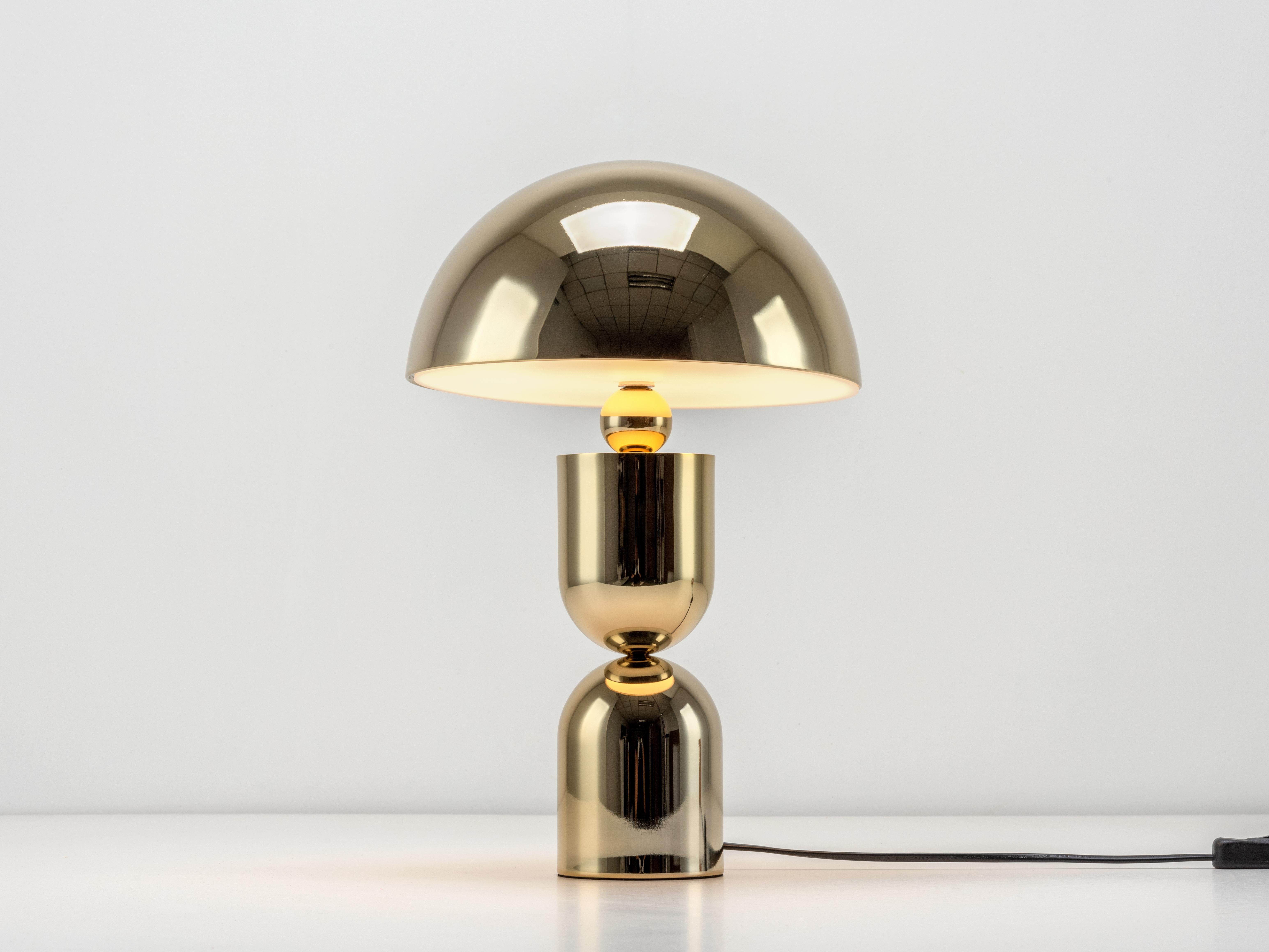 Houseof Brass mushroom dome Tischlampe (Moderne der Mitte des Jahrhunderts) im Angebot