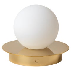 Houseof Brass Opalscheibe kabellose Tischlampe