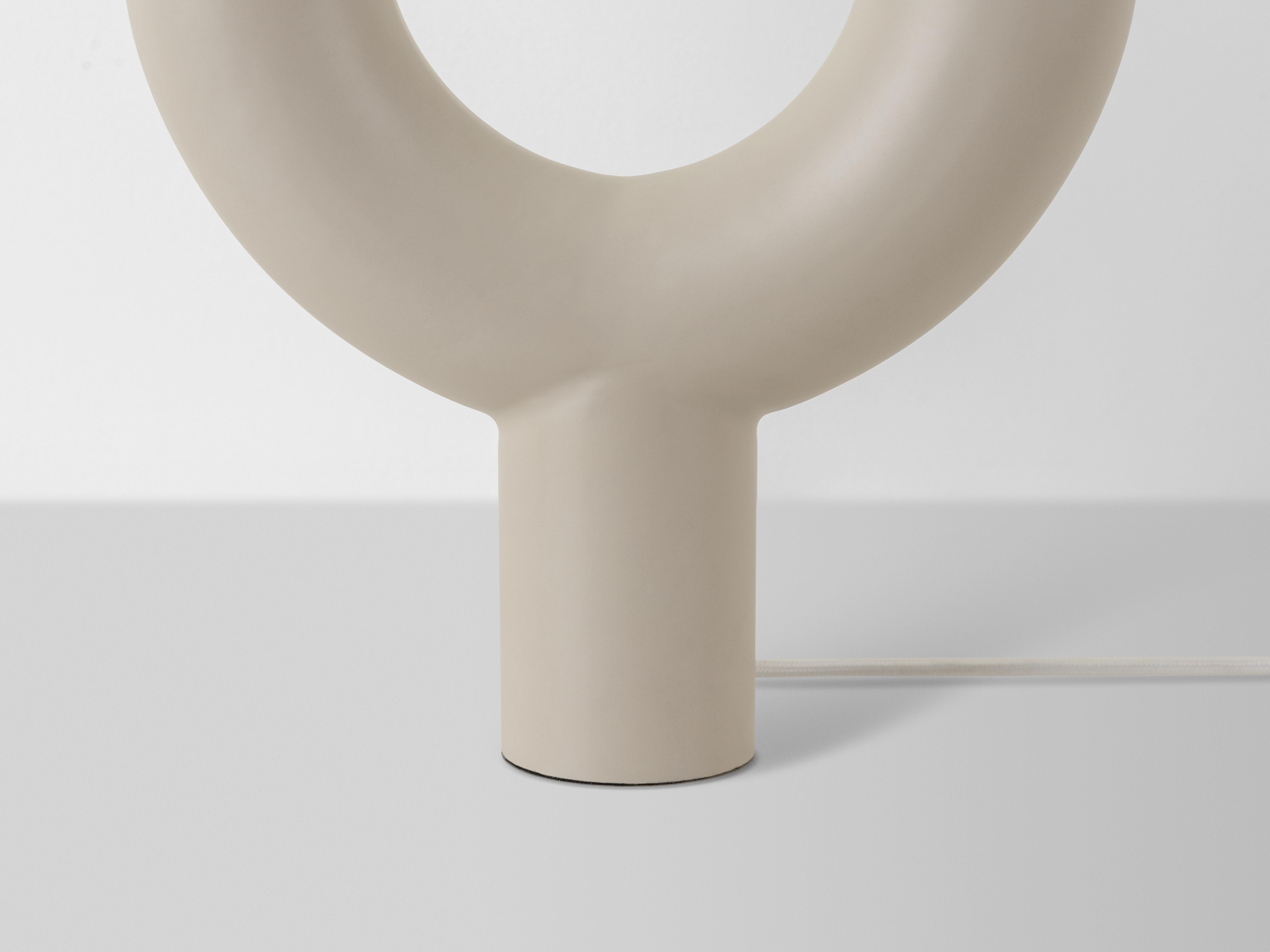 Houseof Brass Sand White Tube Table Lamp For Sale 1