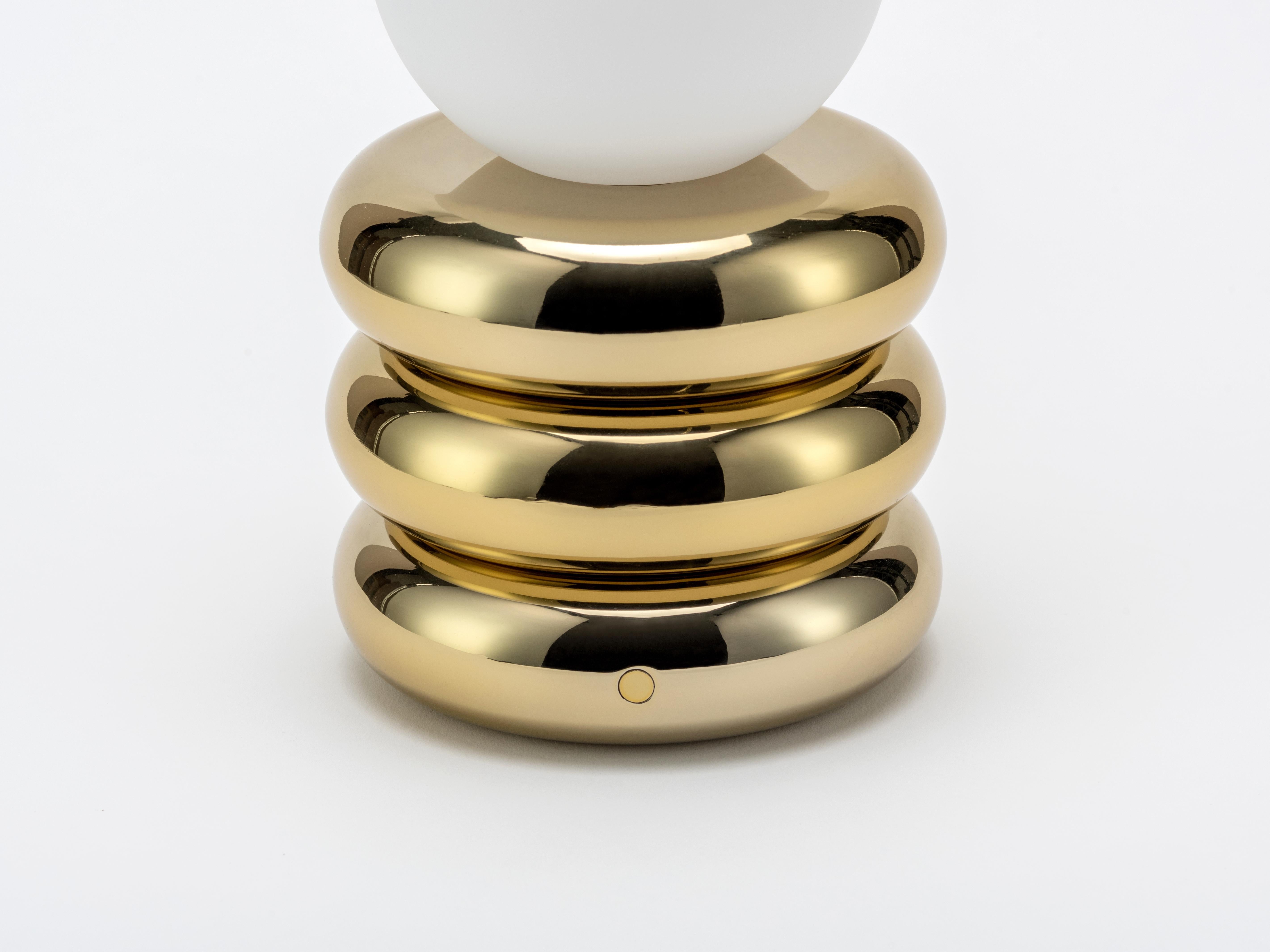 Contemporary Houseof Brass cordless table lamp For Sale