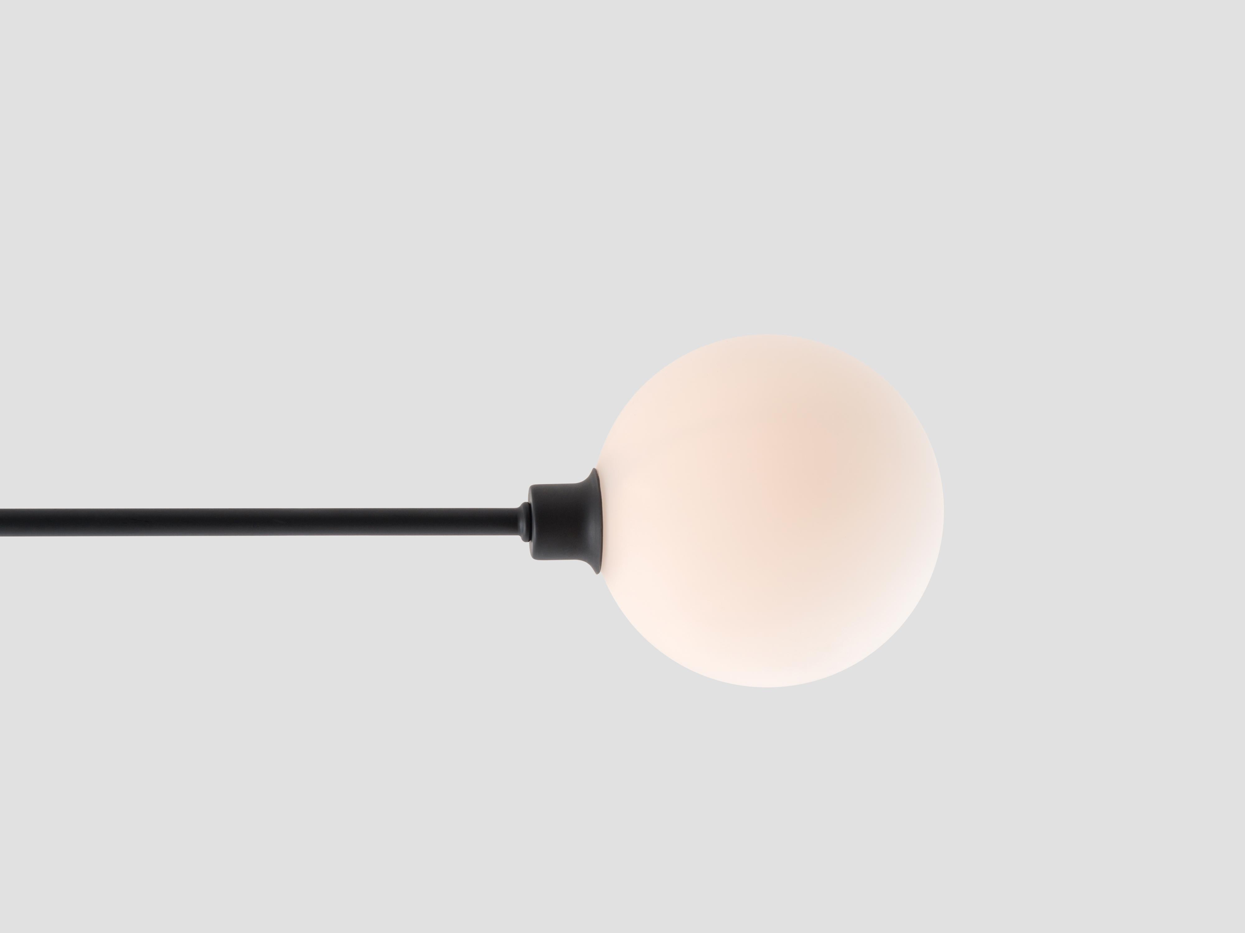 Metal Houseof Charcoal grey 3 light flush ceiling light For Sale
