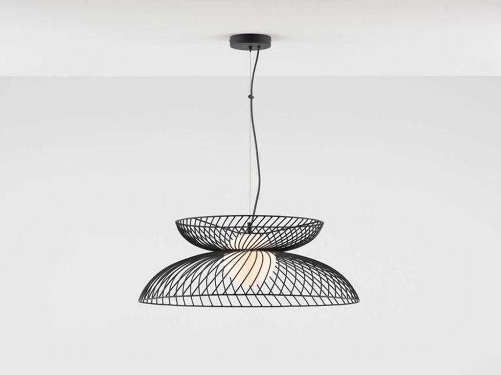 Houseof Charcoal Grey Cage Ceiling Light with Metal In New Condition For Sale In Bradford on Avon, GB