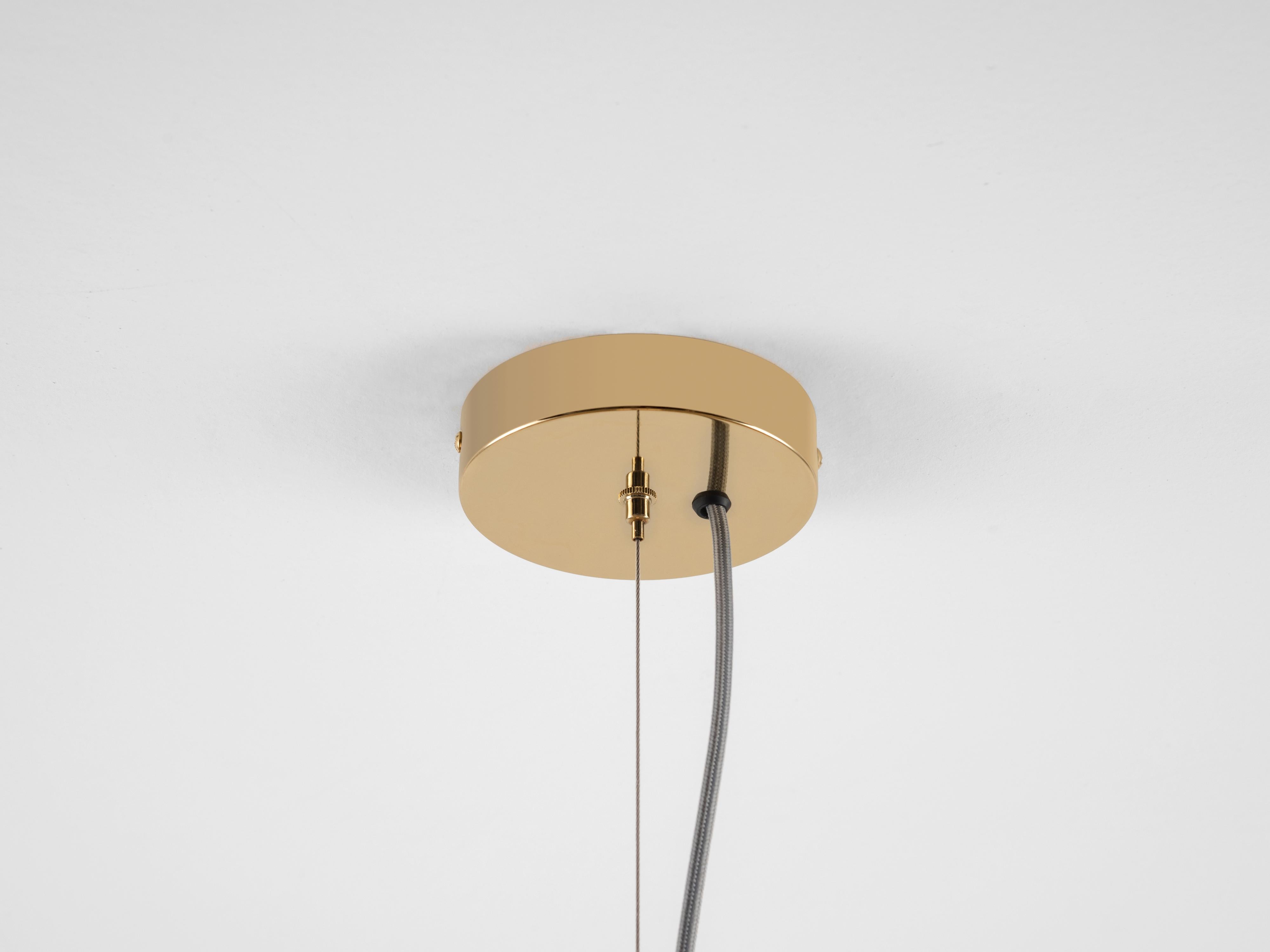 Contemporary Houseof Brass Cage Ceiling Light with Metal For Sale