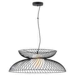 Houseof Charcoal Grey Cage Ceiling Light with Metal