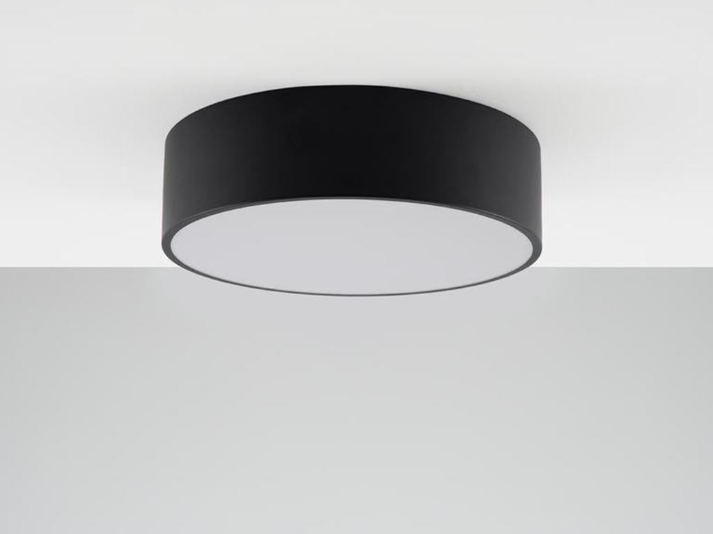 Scandinavian Modern Houseof Charcoal Grey Diffuser Flush Ceiling Light with Metal