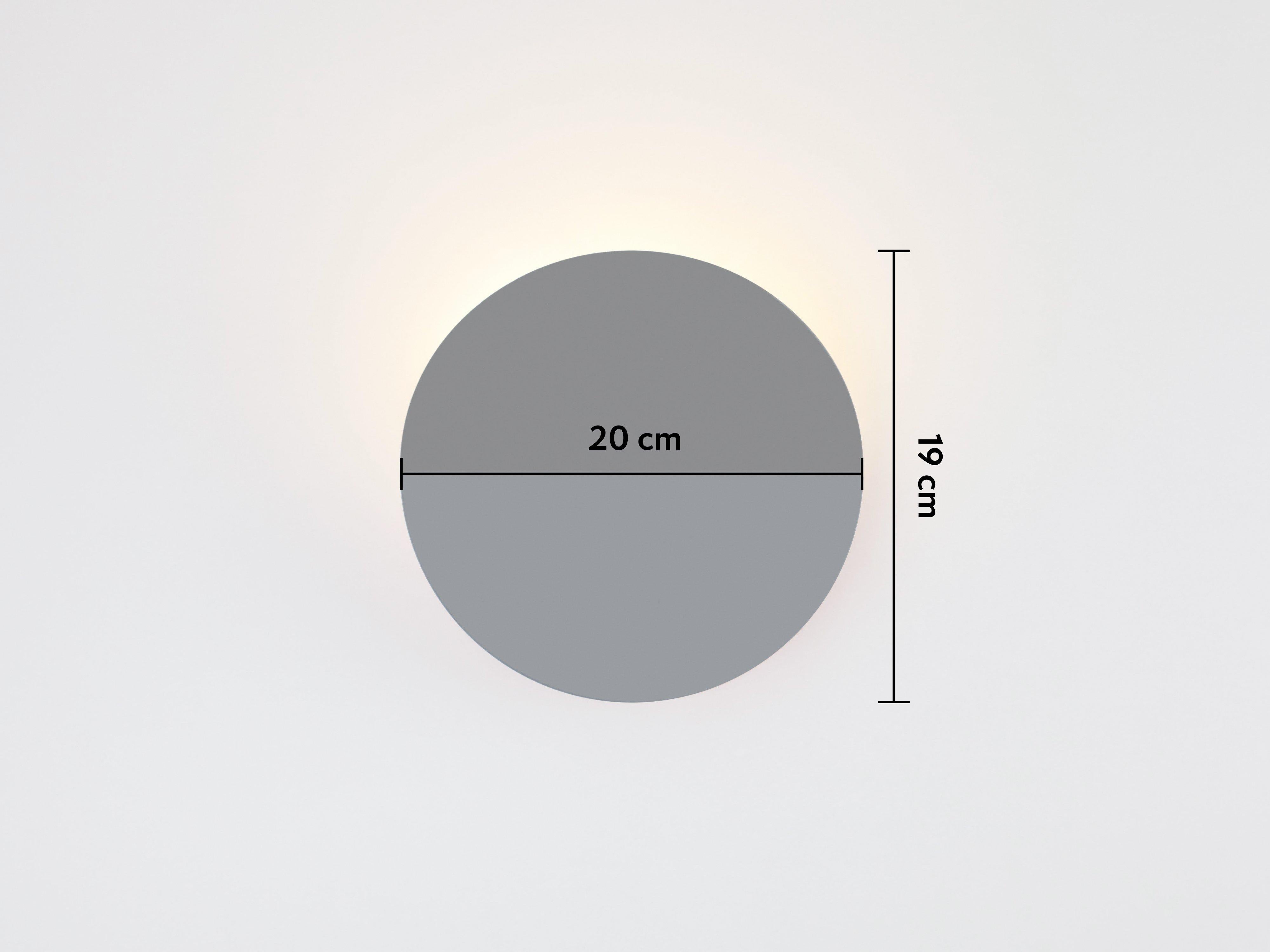 XXI secolo e contemporaneo Houseof Lampada da parete a diffusore grigio antracite in metallo con lampadina LED in vendita
