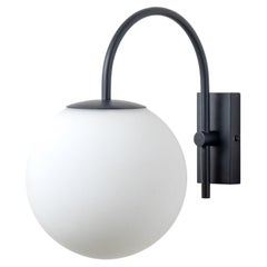 houseof Charcoal grey hanging globe wall light